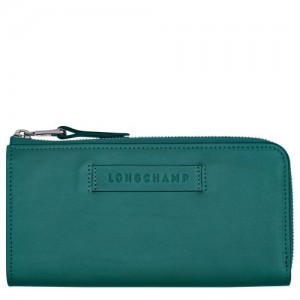 Longchamp 3D Long wallet with zip around Cypress | URQ-532798