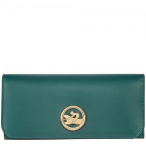 Longchamp Box-Trot Long continental wallet Cypress | ROW-603182