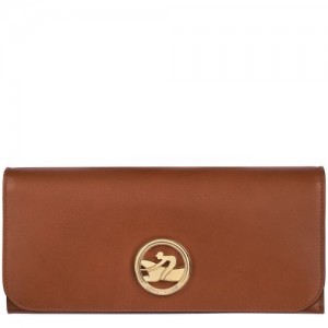 Longchamp Box-Trot Long continental wallet Cognac | NMT-154062