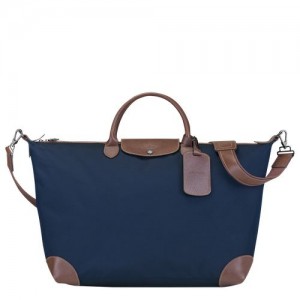 Longchamp Boxford Travel bag L Blue | TJD-301256