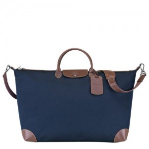 Longchamp Boxford Travel bag XL Blue | QIO-512396