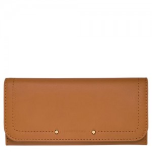 Longchamp Cavalcade Long continental wallet Natural | VBR-793286