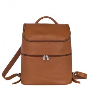 Longchamp Le Foulonne Backpack Caramel | VZA-061739