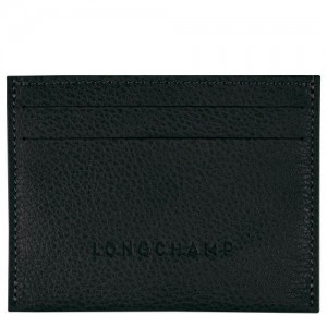 Longchamp Le Foulonne Cardholder Black | KOS-243850