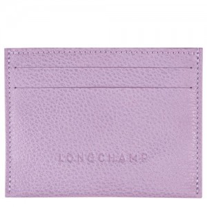 Longchamp Le Foulonne Cardholder Lilac | UXA-825361