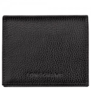 Longchamp Le Foulonne Coin purse Black | CQP-092587