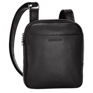 Longchamp Le Foulonne Crossbody bag S Black | PXM-209576