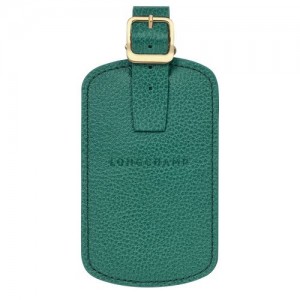 Longchamp Le Foulonne Luggage tag Cypress | XQG-743901