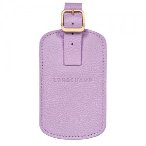 Longchamp Le Foulonne Luggage tag Lilac | ITL-340657