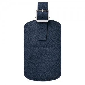 Longchamp Le Foulonne Luggage tag Navy | RZN-726059