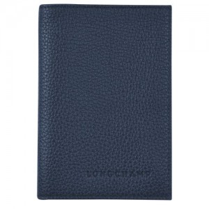 Longchamp Le Foulonne Passport cover Navy | MRF-105873