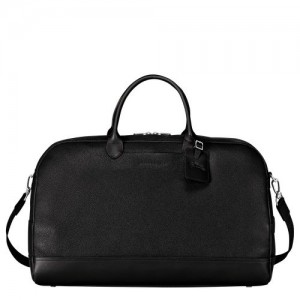 Longchamp Le Foulonne Travel bag L Black | YPX-498605