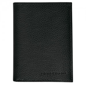 Longchamp Le Foulonne Wallet Black | TEP-853901