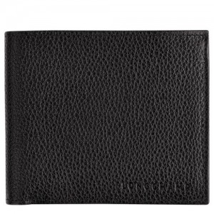 Longchamp Le Foulonne Wallet Black | XCO-820793