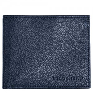 Longchamp Le Foulonne Wallet Navy | LZX-350812
