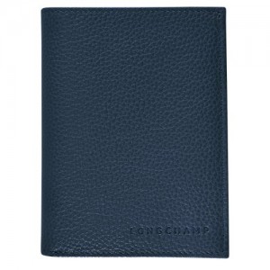 Longchamp Le Foulonne Wallet Navy | MTY-457968