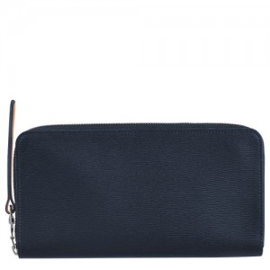 Longchamp Le Pliage City Long wallet with zip around Navy | XJQ-914702