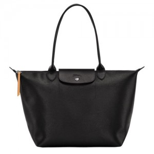 Longchamp Le Pliage City Shopping bag L Black | VXS-152089
