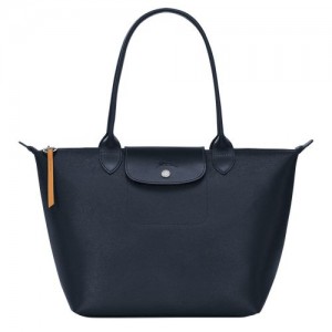 Longchamp Le Pliage City Shopping bag S Navy | BMV-839452