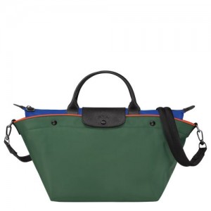 Longchamp Le Pliage Collection Top handle bag M Longchamp Green | QYE-985327