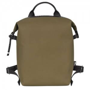 Longchamp Le Pliage Energy Backpack Khaki | HAK-234501