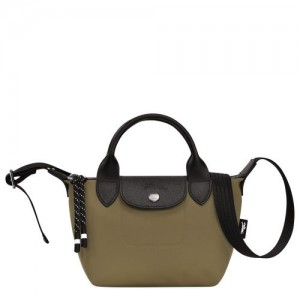 Longchamp Le Pliage Energy Top handle bag XS Khaki | YOB-806391