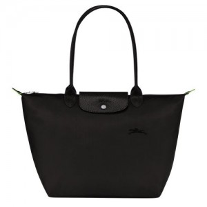 Longchamp Le Pliage Green Shoulder bag L Black | MEZ-265901