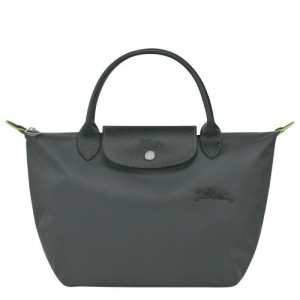 Longchamp Le Pliage Green Top handle bag S Graphite | UHY-015926