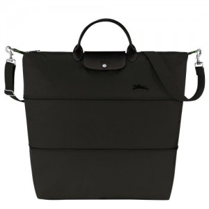 Longchamp Le Pliage Green Travel bag expandable Black | ICZ-342950