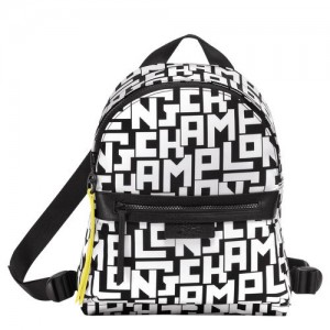 Longchamp Le Pliage LGP Backpack S Black/White | XEI-581976