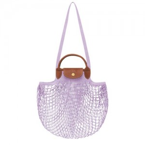 Longchamp Le Pliage filet Top handle bag Lilac | ADQ-521480