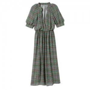 Longchamp Long dress Grey/Green | SGK-405263