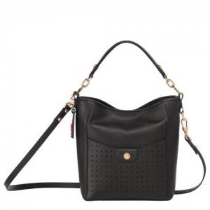 Longchamp Mademoiselle Shoulder bag S Black | RWF-814732