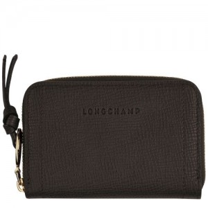 Longchamp Mailbox Coin purse Ebony | QTZ-437590