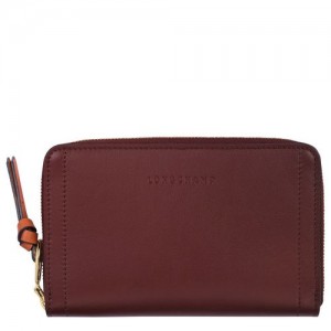 Longchamp Mailbox Compact wallet Red Lacquer | HCG-420318