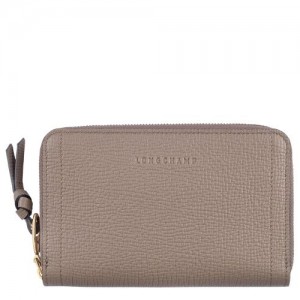 Longchamp Mailbox Compact wallet Taupe | JMN-897450