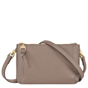 Longchamp Mailbox Pouch Taupe | FGB-942735
