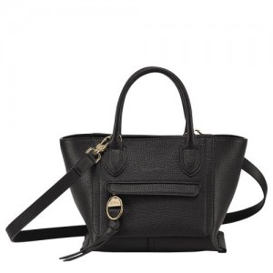 Longchamp Mailbox Top handle bag S Black | HBL-269570