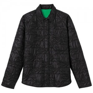 Longchamp Reversible jacket Black/Green | WHI-836142