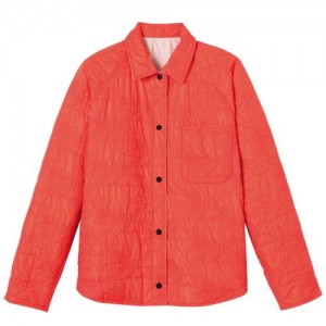 Longchamp Reversible jacket Orange/Pink | DQL-394728