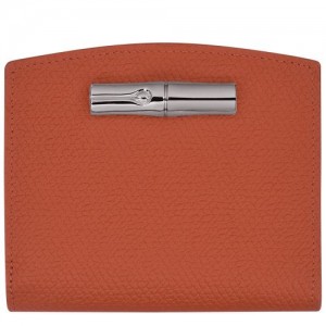 Longchamp Roseau Compact wallet Brick | NDC-567329