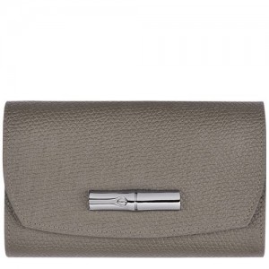 Longchamp Roseau Compact wallet Turtledove | MKI-548739