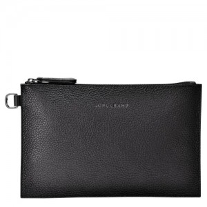 Longchamp Roseau Essential Pouch Black | ILQ-159438