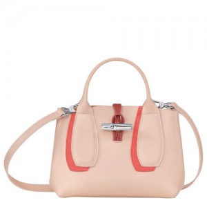 Longchamp Roseau Shadow Top handle bag S Powder | PQY-976308