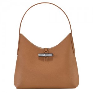 Longchamp Roseau Shoulder bag M Natural | CDF-405931