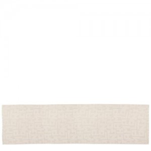 Longchamp Scarf Chalk | VWT-470136