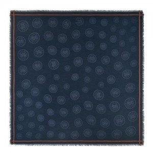 Longchamp Shawl Navy | UVF-186423