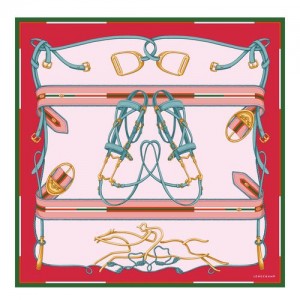 Longchamp Silk scarf 90 Orange | FUC-930465