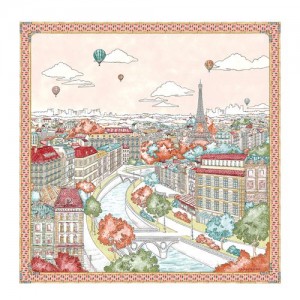 Longchamp Silk scarf 90 Orange | HMN-982706