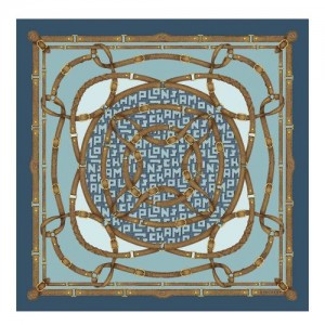 Longchamp Silk scarf Thistle | AWM-279368